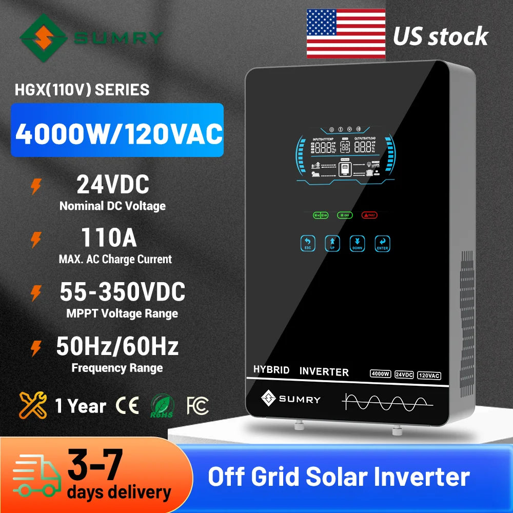 Sumry Hybrid Solar Inverter With Pure Sine Wave MPPT Charger