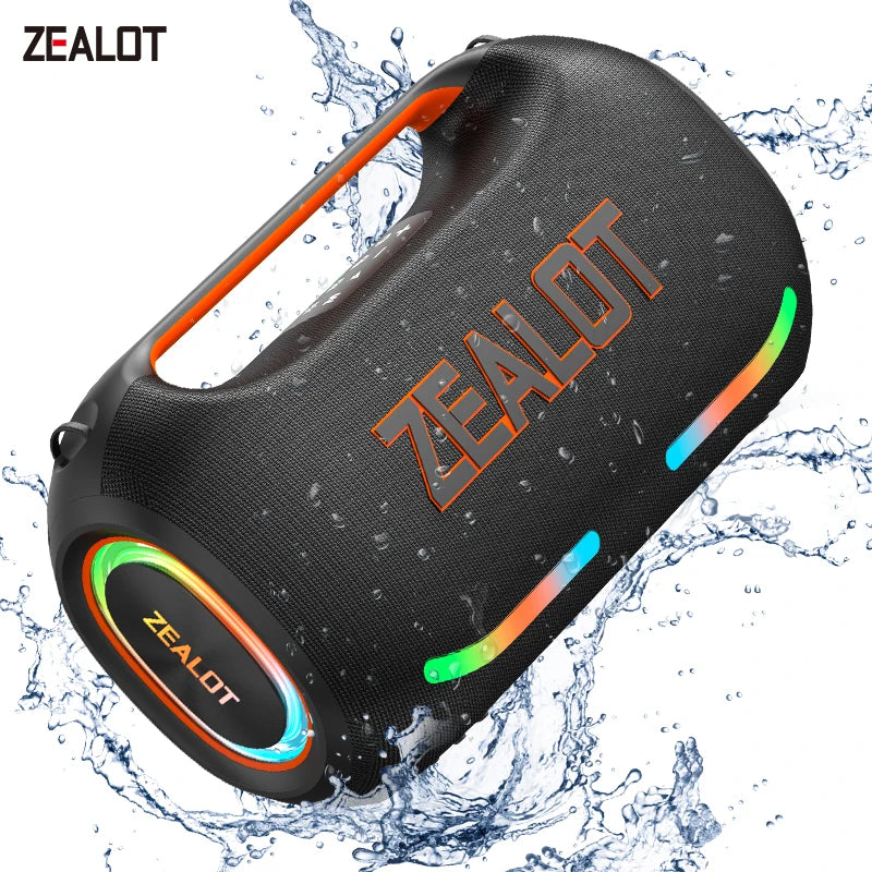 ZEALOT 300W Portable Bluetooth Speaker TWS Subwoofer Waterproof Design