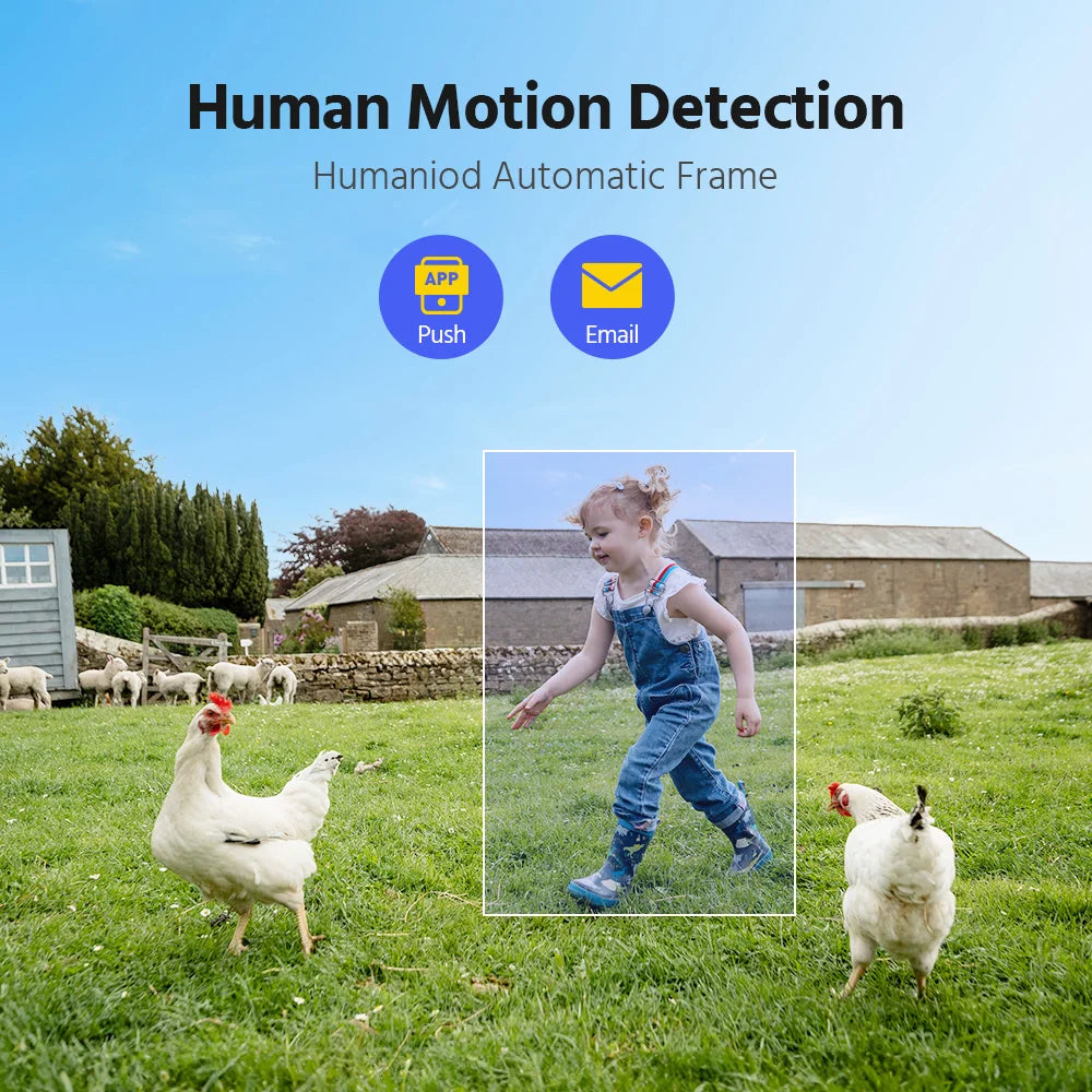 ANNKE Security Camera Outdoor Wireless 4MP Solar Powered WiFi PIR Motion Detection Humanoid Alert Camera for Home Security Two-Way Audio Camera