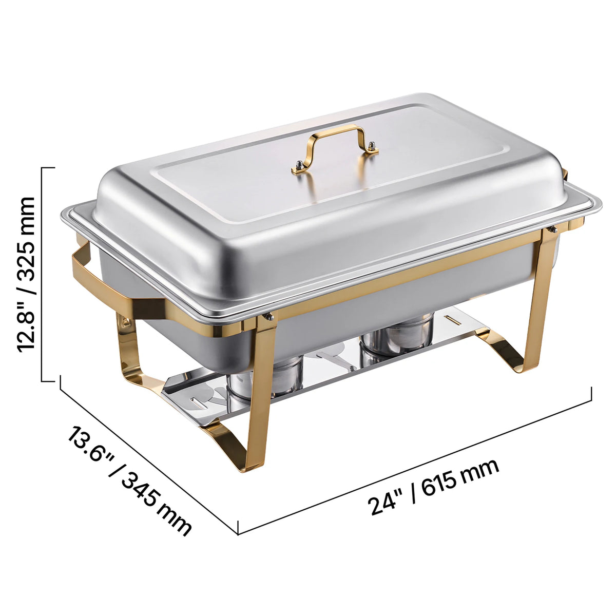 SucceBuy Stainless Steel Chafing Dish Buffet Serving Set