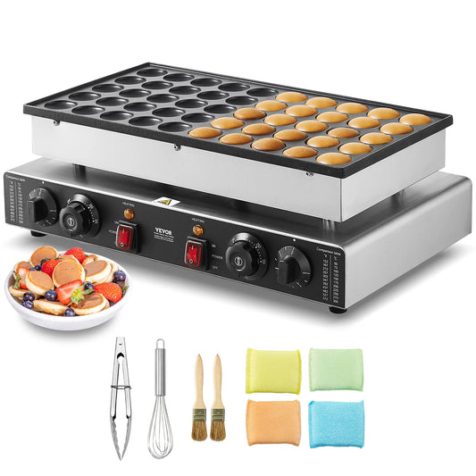 SucceBuy Commercial Dutch Pancake Maker With Dual Control