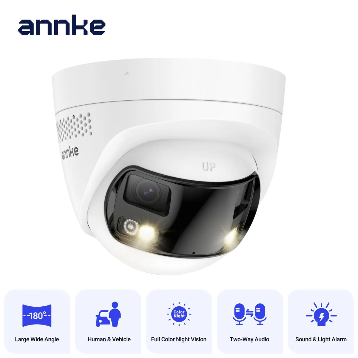 ANNKE 4K Panoramic Dual Lens PoE Security Camera Night Vision