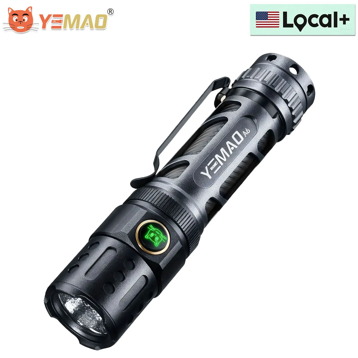 YEMAO F337X Rechargeable LED Flashlight for Camping and Outdoor Use
