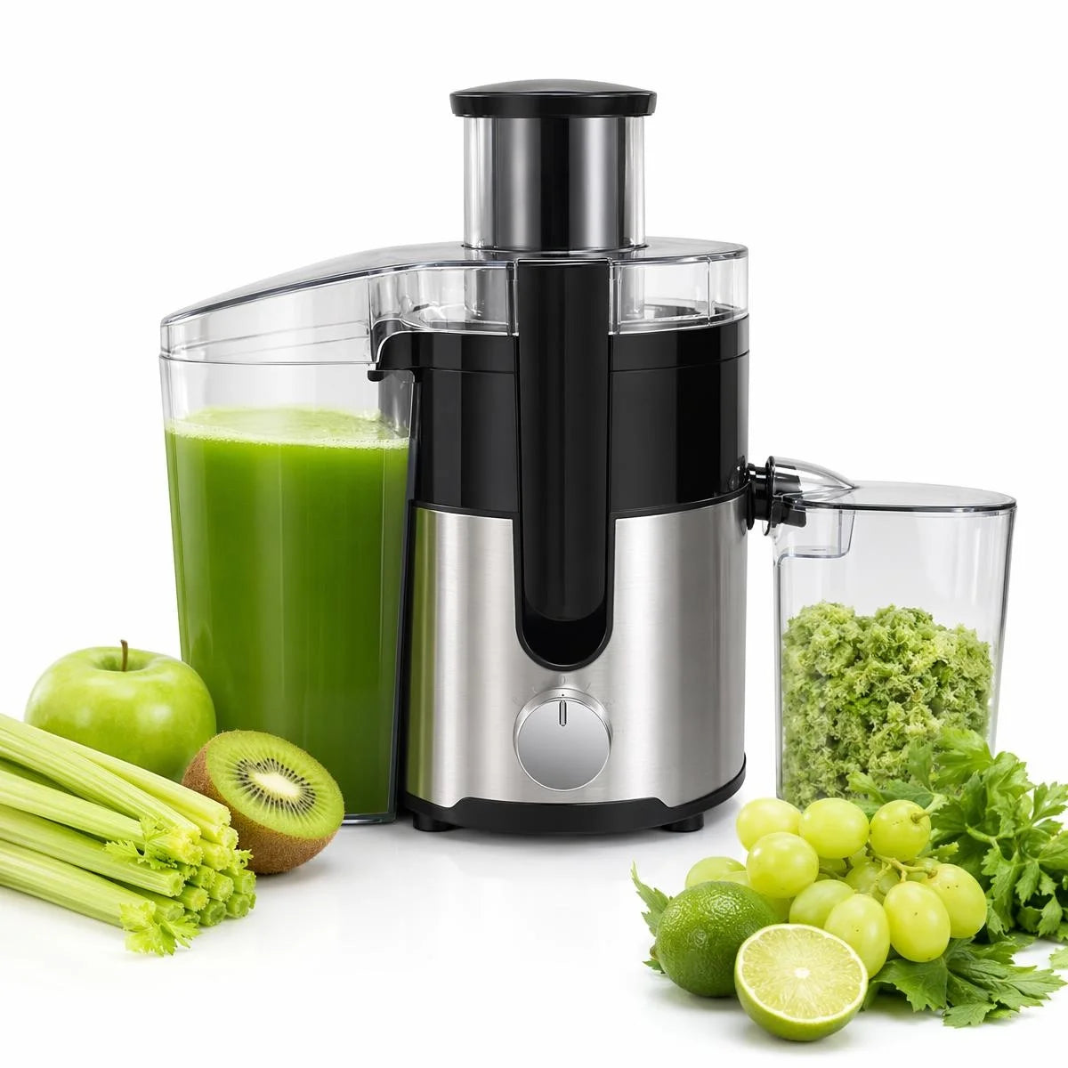 Automatic Fruit And Vegetable Juicer With Stainless Steel Blade