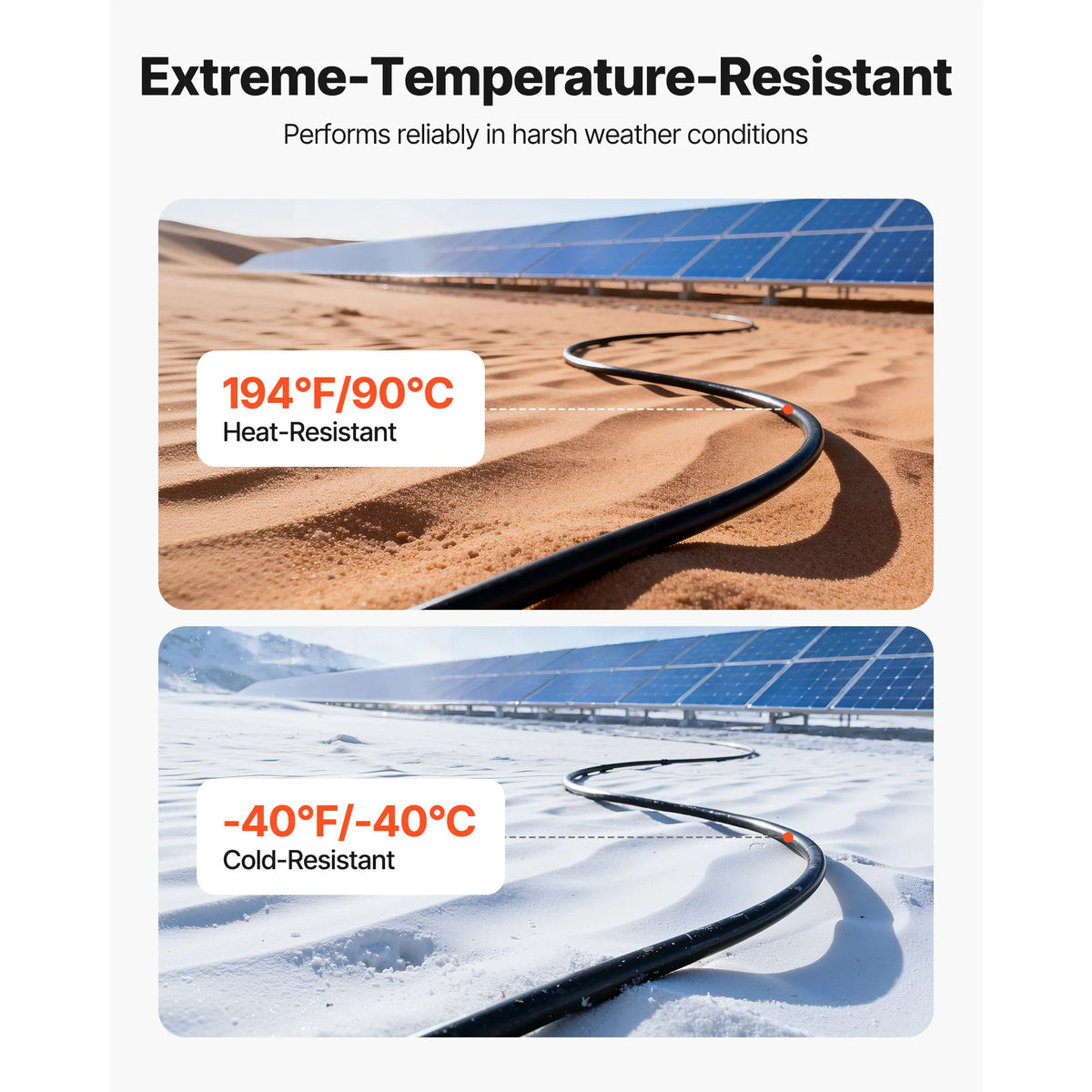 SucceBuy Solar Panel Cable for Off Grid Photovoltaic Systems