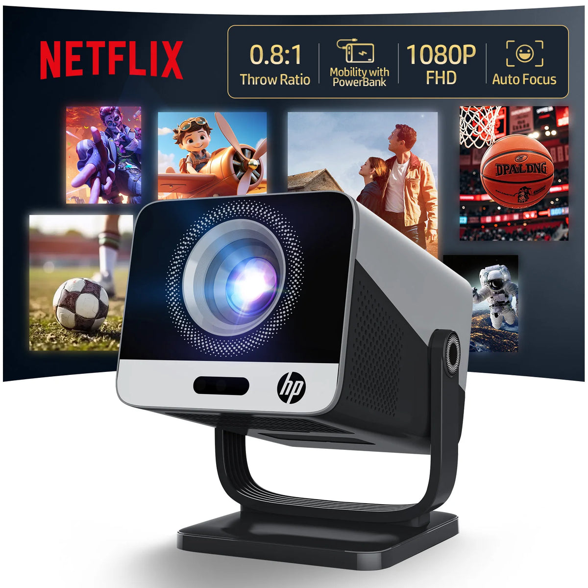 HP MC475 Full HD Home Theater Projector With Speaker