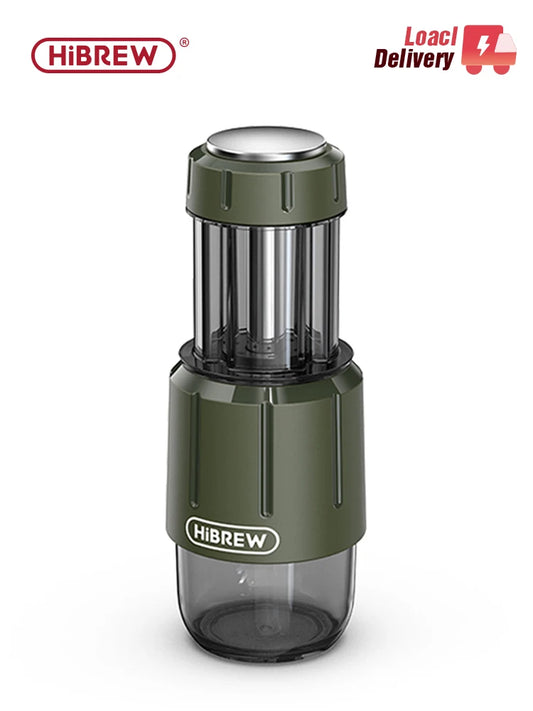HiBREW Portable Manual Espresso Maker For Capsules And Ground Coffee