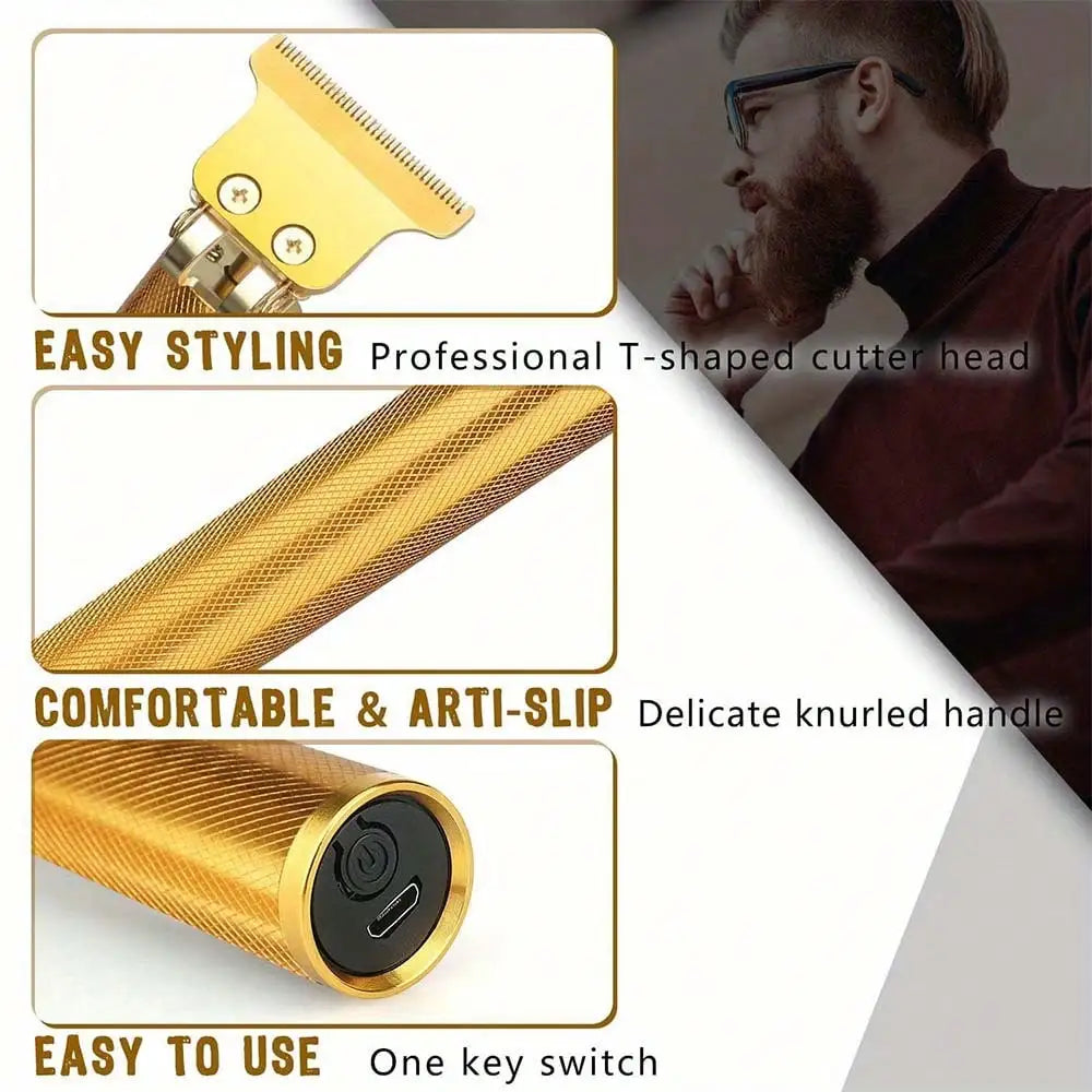 Professional Rechargeable Hair Clipper And Beard Trimmer For Men