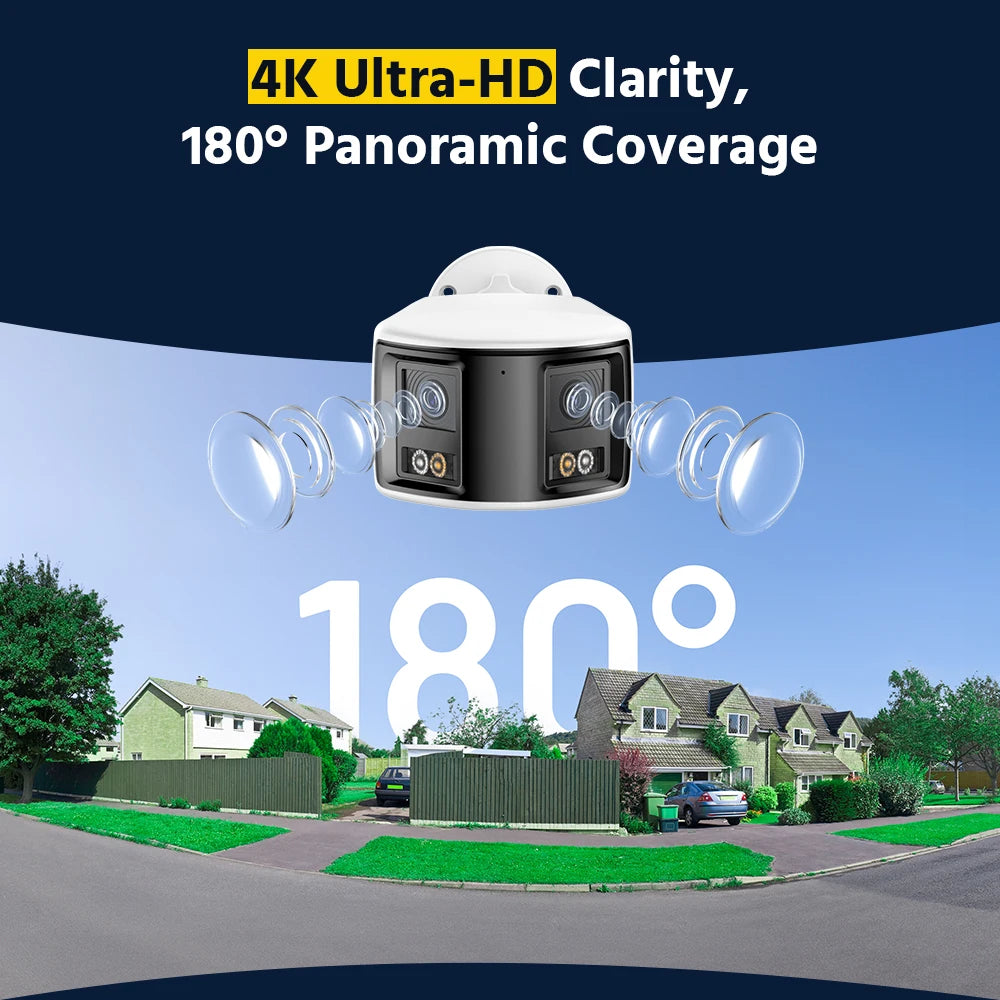 ANNKE 4K Panoramic Dual Lens PoE Security Camera Night Vision