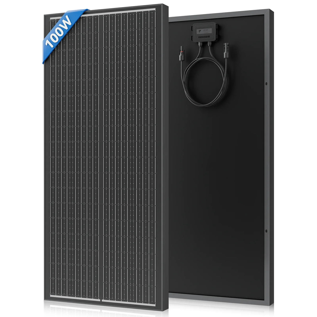 Rvpozwer 12.8V 400W/200W/100W 18BB N-Type Monocrystalline Silicon Rigid Solar Panel for Garden Roof Cabin Off-Grid System