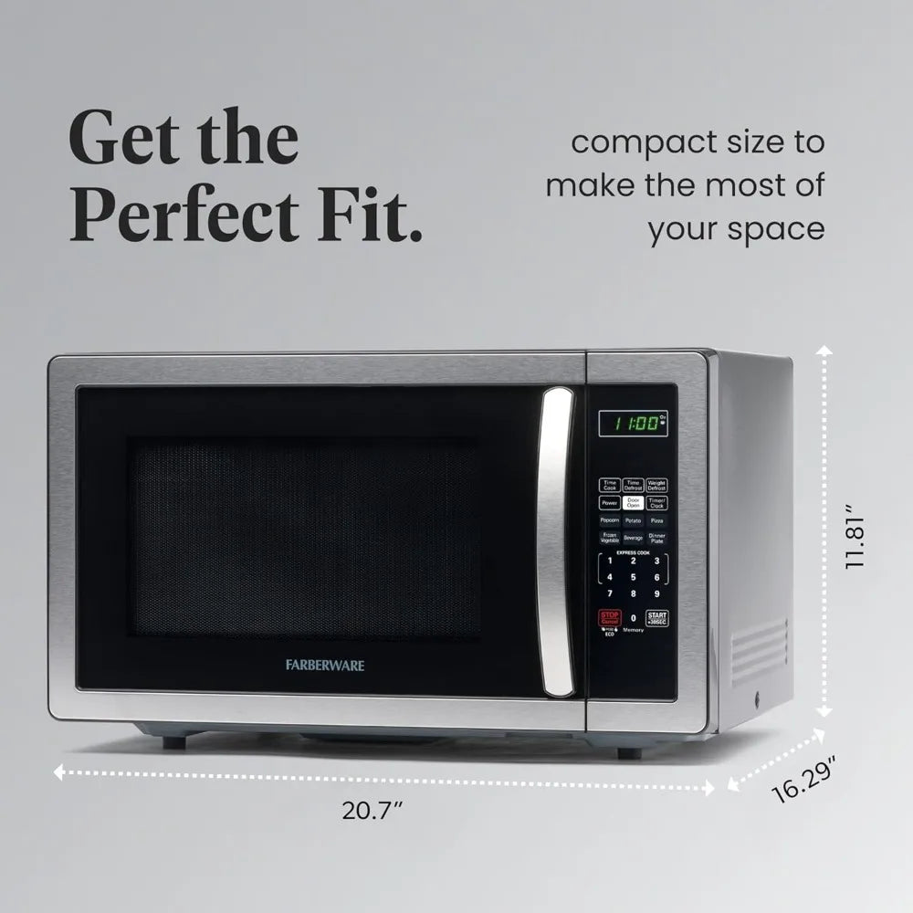 Farberware Countertop Microwave Oven With Auto Cook And Defrost