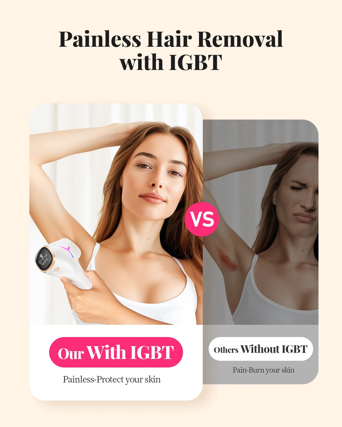 Totmizby IPL Hair Removal Device For Face And Body