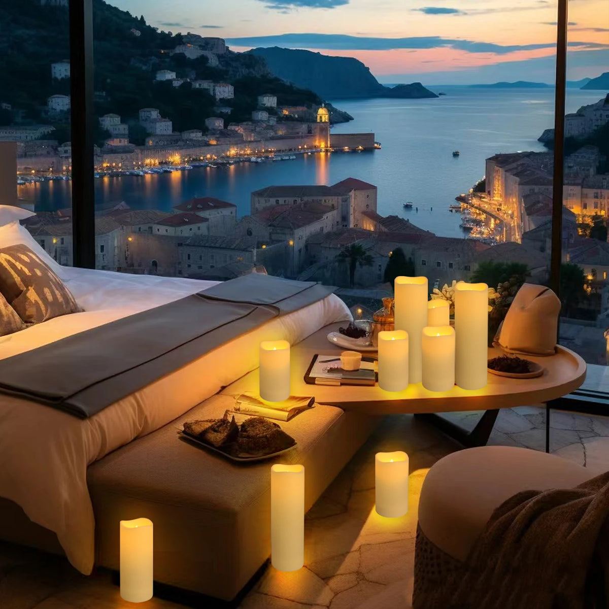 Waterproof Flameless LED Candle Lights For Parties And Gatherings