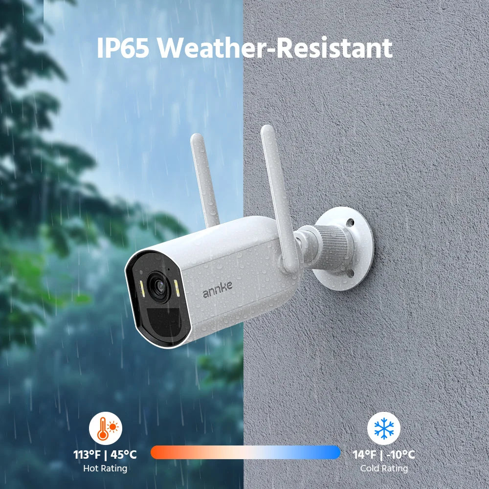 ANNKE Security Camera Outdoor Wireless 4MP Solar Powered WiFi PIR Motion Detection Humanoid Alert Camera for Home Security Two-Way Audio Camera