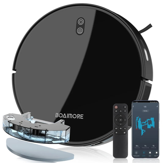 BOAIMORE Smart Mapping Robot Vacuum and Mop With Self Charging