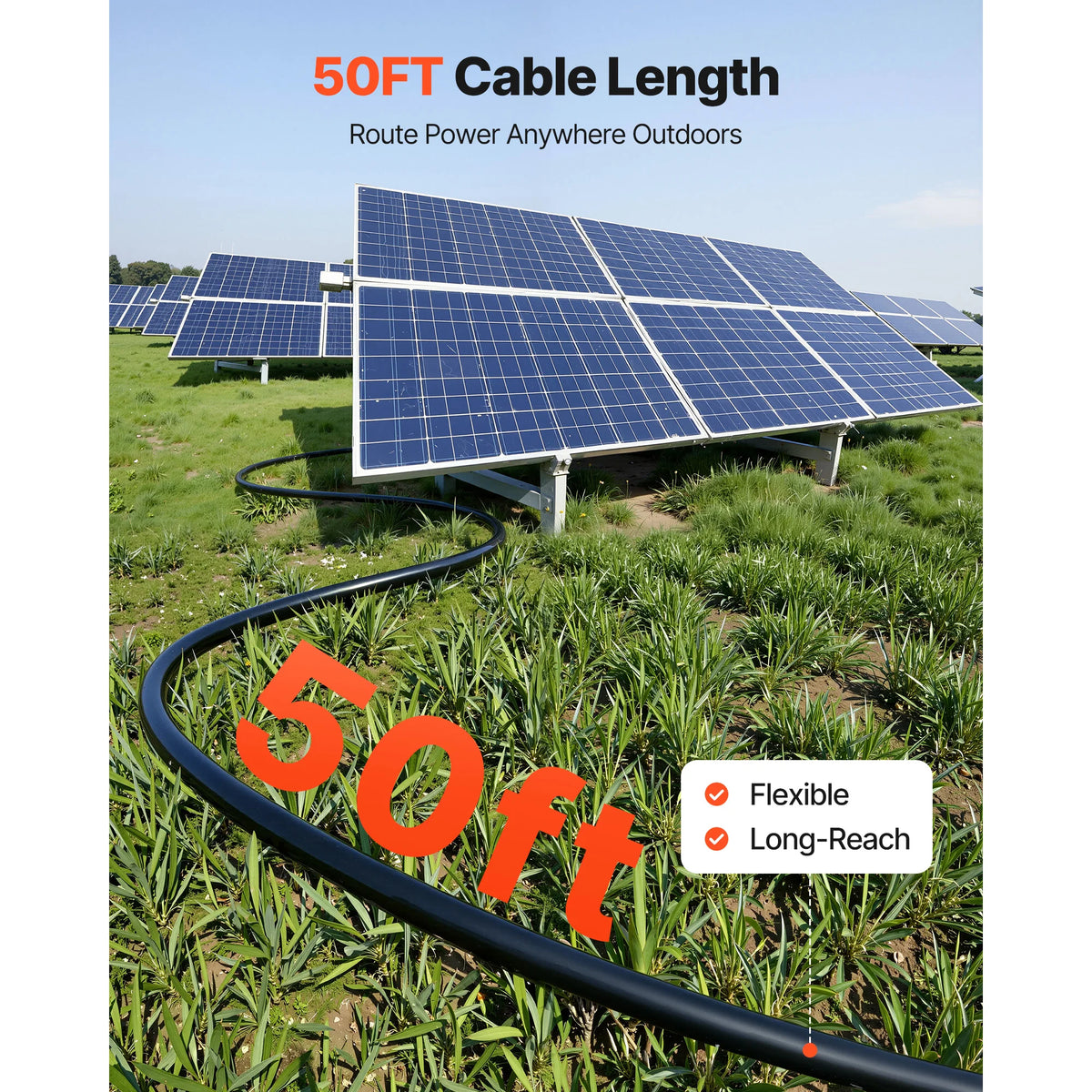 SucceBuy Solar Panel Cable for Off Grid Photovoltaic Systems