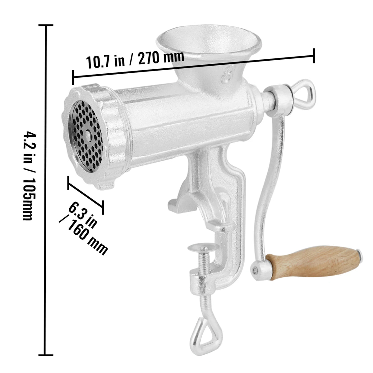 SucceBuy Manual Cast Iron Meat Grinder And Sausage Maker