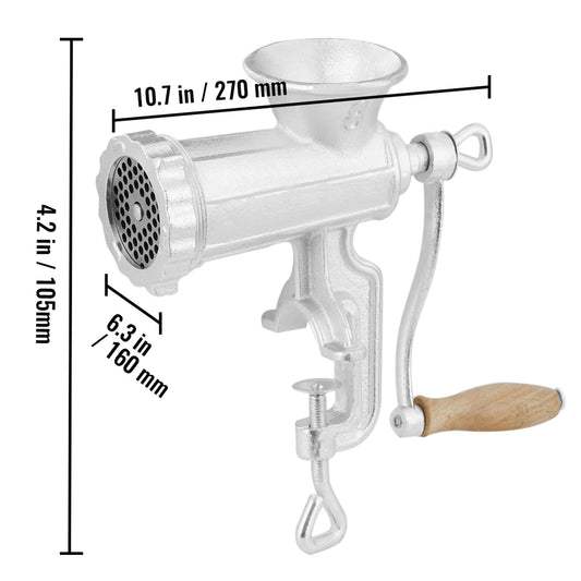 SucceBuy Manual Cast Iron Meat Grinder And Sausage Maker