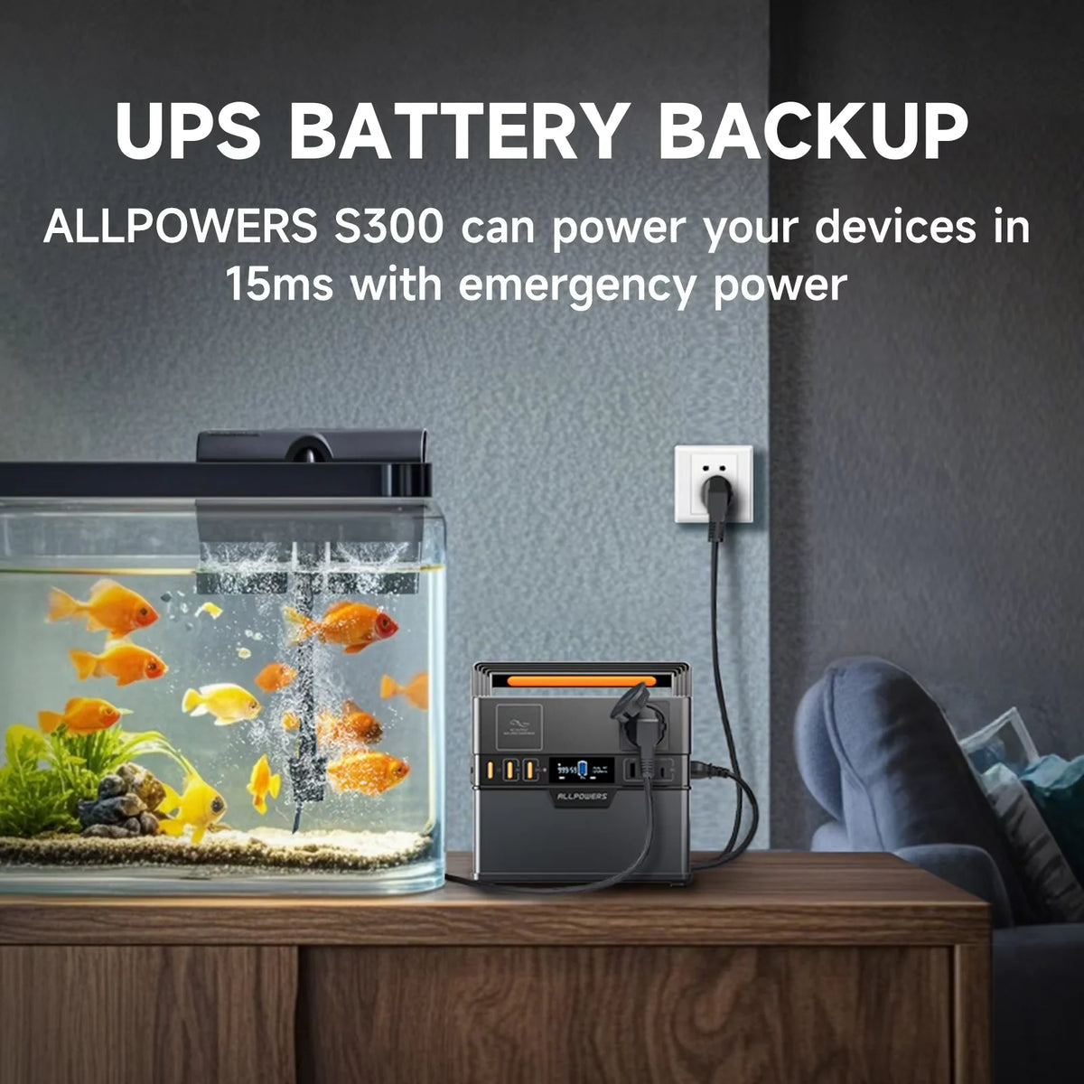 ALLPOWERS S300 Portable Power Station With Foldable Solar Panel