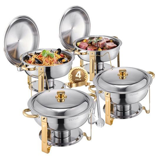 SucceBuy Stainless Steel Chafing Dish Buffet Set for Catering