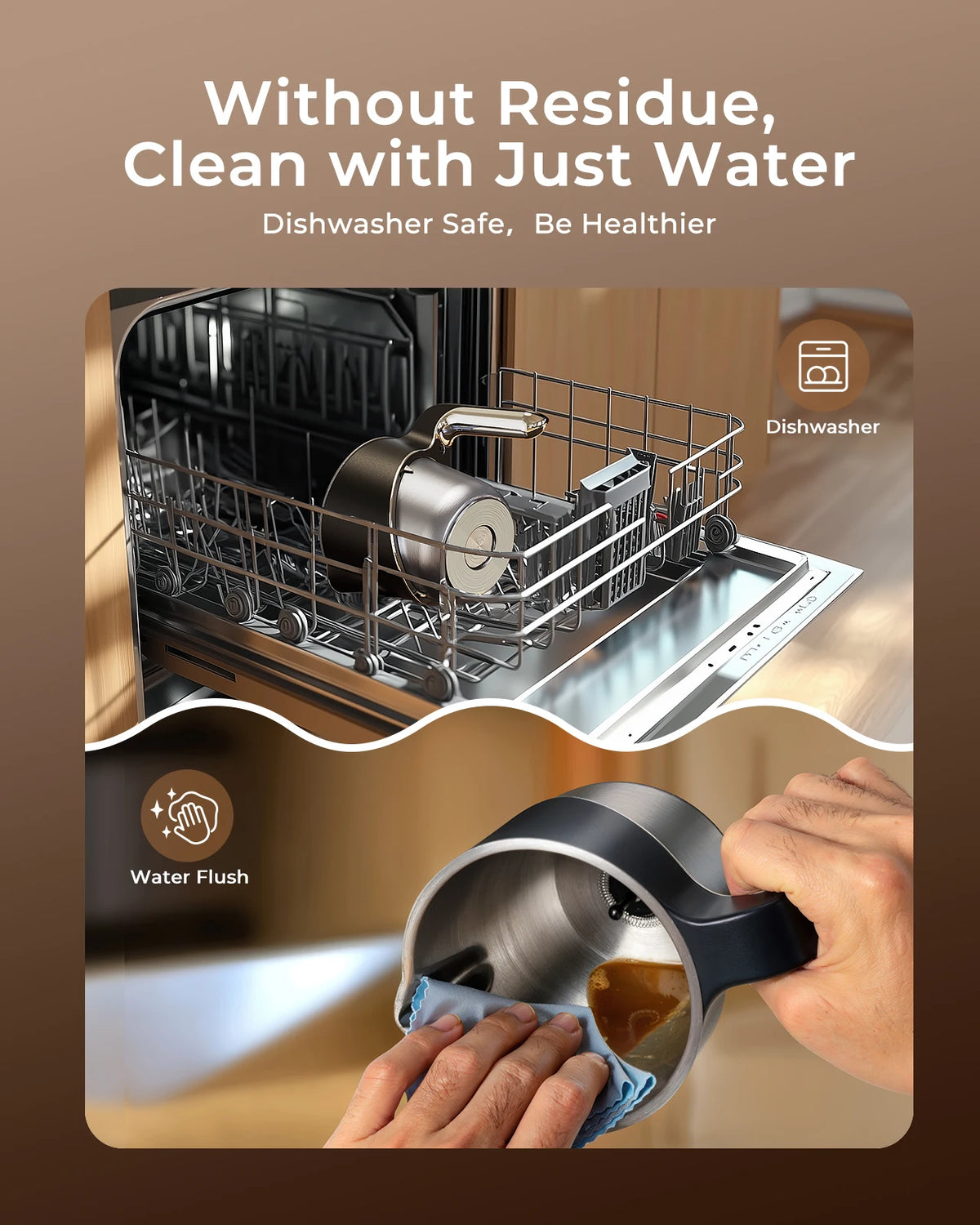 UHOST Electric Milk Frother And Steamer For Coffee