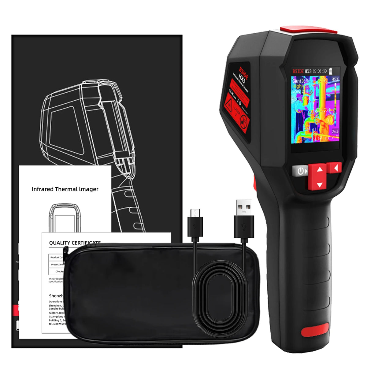 BSIDE HX3 Smart Portable Thermal Imager With PC Analysis