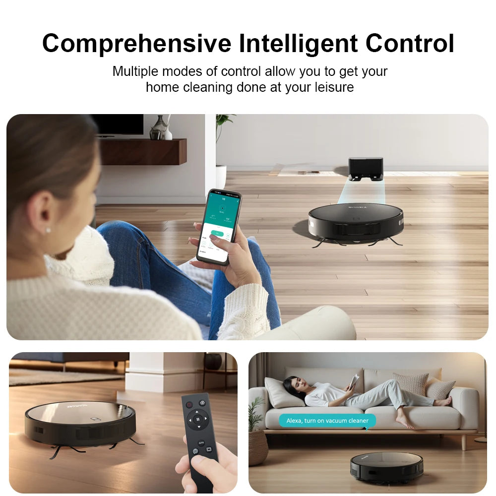 BOAIMORE Smart Mapping Robot Vacuum and Mop With Self Charging