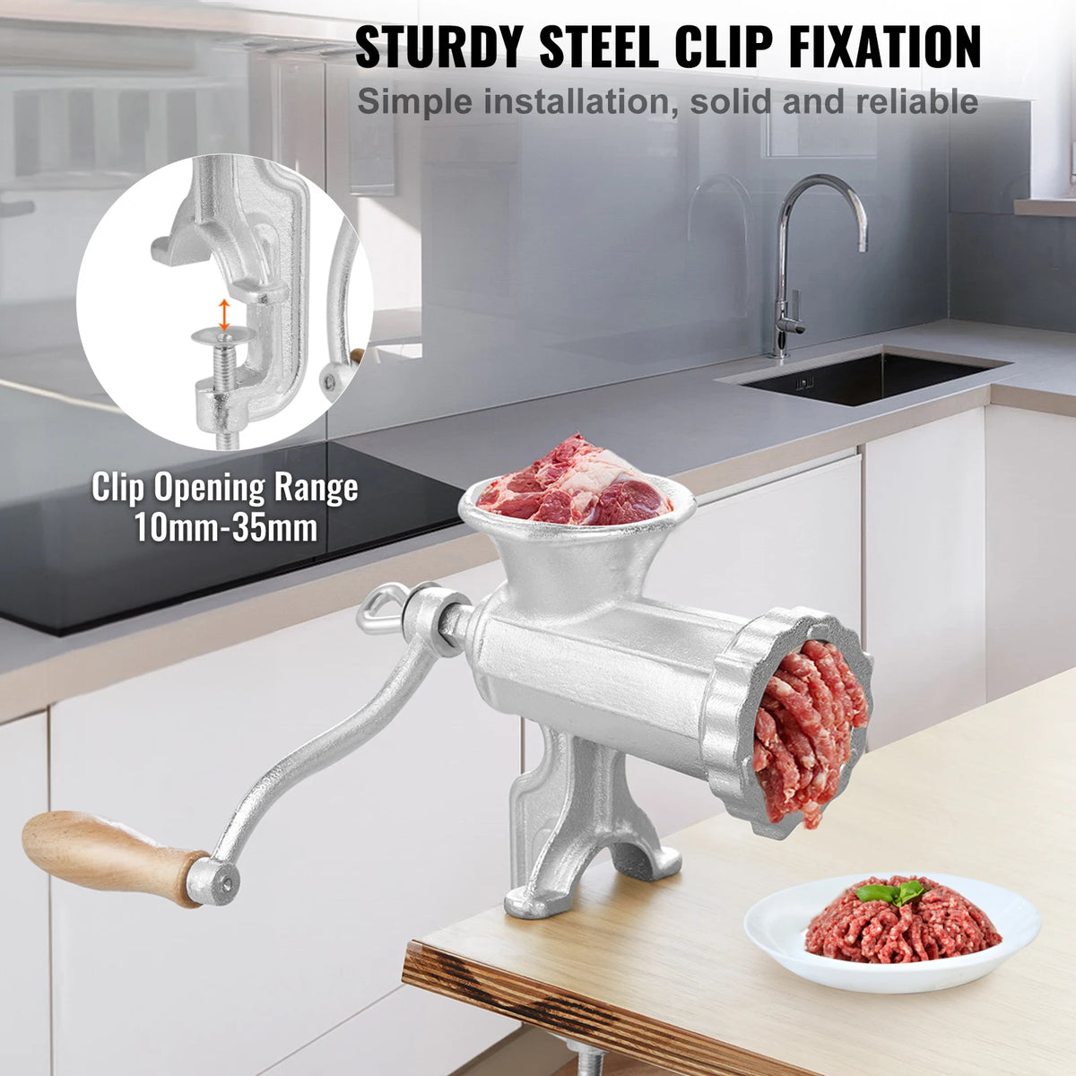 SucceBuy Manual Cast Iron Meat Grinder And Sausage Maker