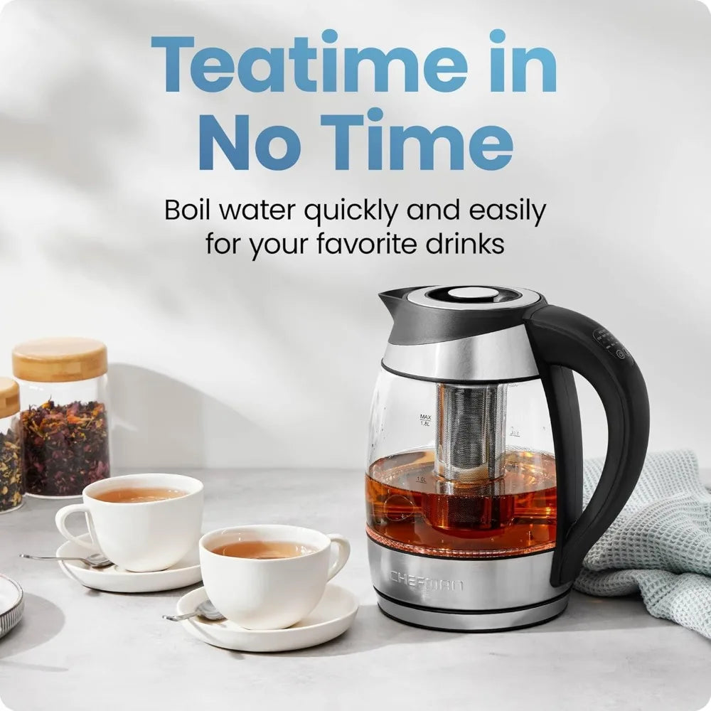 Electric Kettle With Temperature Control And Tea Infuser
