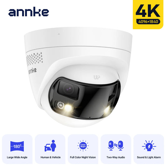 ANNKE Dual Lens Panoramic PoE Security Camera With Audio