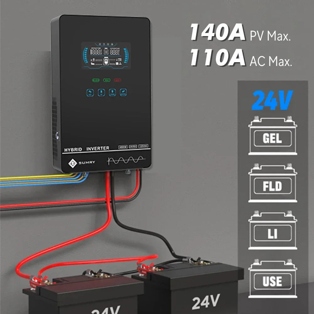 Sumry Hybrid Solar Inverter With Pure Sine Wave MPPT Charger
